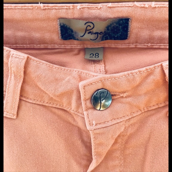 Paige Peg Super Skinny Jeans- Citrus Size 28 - Picture 4 of 11